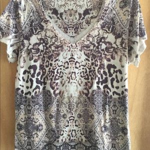 Apt 9 animal print top xl